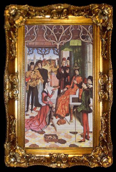 framed  Dieric Bouts The Ordeal by Fire, ta009-2